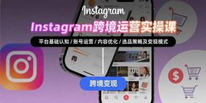 Instagram跨境运营实战:平台认知/账号运营/内容优化/选品策略及变现模式-资源大汇总
