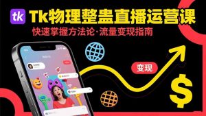Tk物理整蛊直播跨境运营：快速掌握整蛊类直播的运营方法论，实现流量变现-资源大汇总
