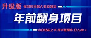 项目讲解年入百万:小白轻松上手,纯手机操作.日入2k+-资源大汇总