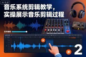 音乐系统剪辑教学,实操展示音乐剪辑过程-资源大汇总